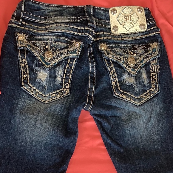 Miss Me Jeans size:24 dark wash embellished - Picture 3 of 6